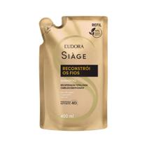 Shampoo Siage 400ml Reconstroi Os Fios Refil