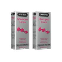 Shampoo Soft Hair 60Ml Cinza New - Kit Com 2Un