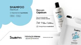 Shampoo Studio Pets para Cães e Gatos Vegano 500ml Diluição 8 por 1 Shampoo Studio Pets para Cães e Gatos Vegano 500ml Diluição 8 por 1