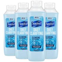 Shampoo Suave Clarifying com pH balanceado, 665 ml x 4 unidades, família Shampoo Suave Clarifying com pH balanceado, 665 ml x 4 unidades, família