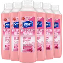Shampoo Suave Wild Cherry Blossom, 665 ml, pacote com 6 unidades, com vitamina E Shampoo Suave Wild Cherry Blossom, 665 ml, pacote com 6 unidades, com vitamina E