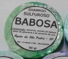 Shampoo Sulfuroso em barra de babosa. Águas de São Pedro.
