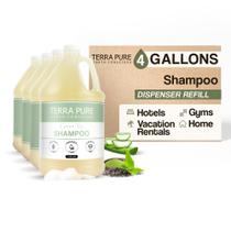 Shampoo Terra Pure Hotel Refill Green Tea 15,14 L, conjunto de 4 Shampoo Terra Pure Hotel Refill Green Tea 15,14 L, conjunto de 4