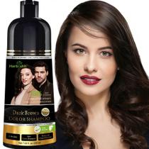 Shampoo Tintura Herbishh Castanho Escuro 200 ml 3 em 1