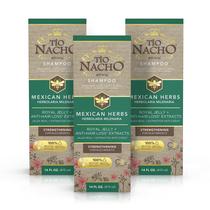 Shampoo Tio Nacho Mexican Herbs Strengthening, pacote com 3