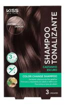 Shampoo Tonalizante Castanho Escuro Kiss New York