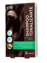 Shampoo Tonalizante Castanho Médio 3UN - Kiss New York