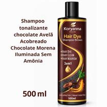 Shampoo Tonalizante Chocolate Avelã Acobreado Morena Iluminada Sem Amônia 500g Shampoo Tonalizante Chocolate Avelã Acobreado Morena Iluminada Sem Amônia 500g