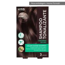 Shampoo Tonalizante Kiss New York Color Change Castanho Escuro