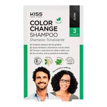Shampoo Tonalizante Preto 3un - Kiss New York