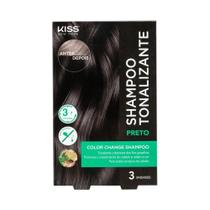 Shampoo Tonalizante Preto Color Change Kiss NY 3 un