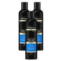 Shampoo TRESemmé Hidratação Profunda 400ml Kit com três unidades