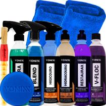 Shampoo V-Floc Hidracouro Higicouro Cera Blend Spray Limpador Sintra Fast Revitalizador Restaurax Pano Pincel Vonixx