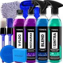Shampoo V-Floc Revitalizador Restaurax Cera Blend Spray Limpador Multiação Sintra Fast