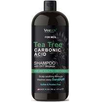 Shampoo Vanidox Tea Tree com óleo de melaleuca orgânico 480 ml para homens Shampoo Vanidox Tea Tree com óleo de melaleuca orgânico 480 ml para homens