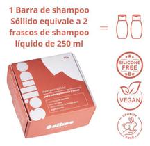 Shampoo Vegano Barra Sóllido 80g Cabelos Normais A Secos - Sollido