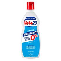 Shampoo Vet + 20 Hipoalergênico - 500 mL - Vet+20