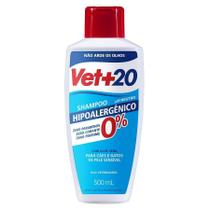 Shampoo Vet+20 Hipoalergênico para Cães e Gatos - 500ml - Vet +20