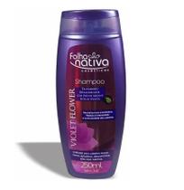 Shampoo Violet Flower Desamarelador Folha Nativa 250ml S/Sal
