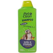 Shampoo Vitaminas PET Clean 700 ML para Caes e Gatos