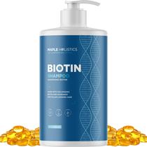 Shampoo volumizador de biotina para cabelos finos - Shampoo para cabelos finos com alecrim, argan e óleos essenciais para cuidados com o cabelo - Shampoo vegano sem sulfato para cabelos secos danificados, sem parabenos e sem crueldade Shampoo volumizador de biotina para cabelos finos - Shampoo para cabelos finos com alecrim, argan e óleos essenciais para cuidados com o cabelo - Shampoo vegano sem sulfato para cabelos secos danificados, sem parabenos e sem crueldade