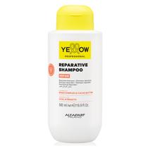 Shampoo Yellow Repair Alfaparf 500ml com Bond Complex e manteiga de cacau para cabelos danificados e fortes