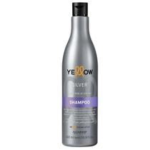 Shampoo Yellow Silver 500ml Alfaparf Para Cabelos Loiros Platinados e Grisalhos Combate Tons Amarelados