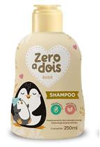 Shampoo zero a dois bebê 250ml suave hipoalergênico