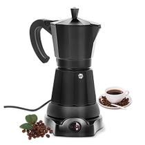 SHANGSKY Coffee Pot Electric Coffe Maker 6 Copos, Espresso Cafeteira Cafeteras Electricas Italiana Coffee Pot Espresso Makers Portable Aluminum Electric Mocha Pot, Coffee Machine Electric Moka Makers