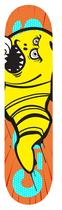 Shape c_decks marfim verme fundo vermelho 8.5" + lixa nacional