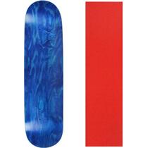 Shape de Skate Moose 7,63" Azul com Lixa Vermelha Shape de Skate Moose 7,63" Azul com Lixa Vermelha