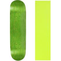 Shape de Skate Moose 8.5" Verde e Amarelo com Lixa