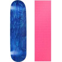 Shape de Skate Moose 8,25" Azul e Rosa com Lixa Shape de Skate Moose 8,25" Azul e Rosa com Lixa