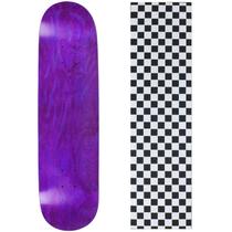 Shape de Skate Moose 8,25" Roxo Quadriculado com Grip Shape de Skate Moose 8,25" Roxo Quadriculado com Grip
