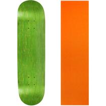Shape de Skate Moose 8,25" Verde com Grip Laranja Shape de Skate Moose 8,25" Verde com Grip Laranja
