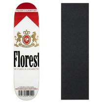 Shape Florest Skateboard 8.0 Madeira Marfim Com Lixa Cor:BrancoTamanho:ÚnicoGênero:Homem