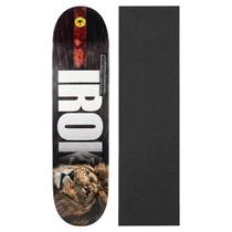 Shape Iron Marfim 8.0 Skate Lion Resistente Com Lixa Cor:PretoTamanho:ÚnicoGênero:Homem