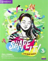 Shape it! level 3 full combo students book and workbook with practice extr - CAMBRIDGE DO BRASIL