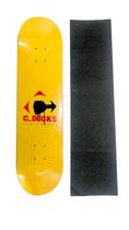 Shape logo c_decks tradicional amarelo 8.00" + lixa nacional