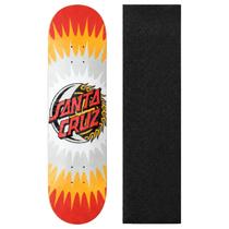 Shape Santa Cruz Powerlyte 8.25 Marfim Original Skate Cor:Vermelho+AmareloTamanho:ÚnicoGênero:Homem