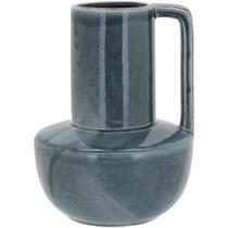 SHAPE VASO 26x19x19cm CERÂMICA AZUL
