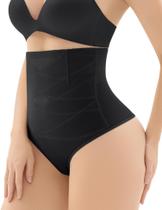 Shapewear Esa Liang - Calcinha Modeladora de Cintura Alta Preta