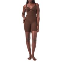 Shapewear SpanxSculpt, cintura alta, meia coxa, curta, 2x castanha
