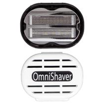 Shaver OmniShaver Premium com estojo de viagem branco para homens Shaver OmniShaver Premium com estojo de viagem branco para homens