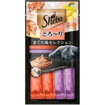 Sheba Petisco Cremoso Gatos Sabor Atum E Camarão 4 Tubos 48G