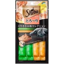 Sheba Petisco Cremoso Gatos Sabor Frango E Peixe Branco 4