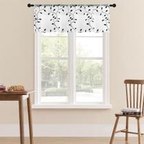 Sheer Curtain Valance MRTREES Rod Pocket Voile 54x40cm 2 painéis Sheer Curtain Valance MRTREES Rod Pocket Voile 54x40cm 2 painéis