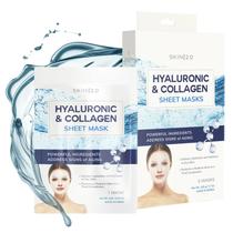Sheet Face Mask Skin 2.0 Ácido Hialurônico e Colágeno x5