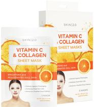 Sheet Face Mask Skin 2.0 Vitamina C e Colágeno x5