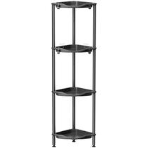 Shelf Lifewit 4 Tier Corner Plastic Shower Caddy Black